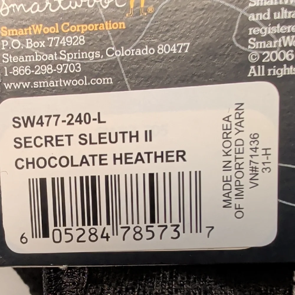 NWT 3-Pair Smartwool Secret Sleuth II No-Show Line Socks Sz Large Choc Brown NEW - Picture 5 of 5